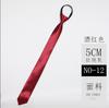8CM Klassische Schwarze Krawatte Imitation Seide Einfach zu binden Für Männer Business Blau Rot Reißverschluss Krawatte 5CM Schmale Hemdkrawatte Geschenk