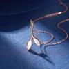 Tender Sprout Leaf Necklace: 925 Sterling Silver, Forest Style, Versatile Clavicle Chain, Exquisite Gift for Women