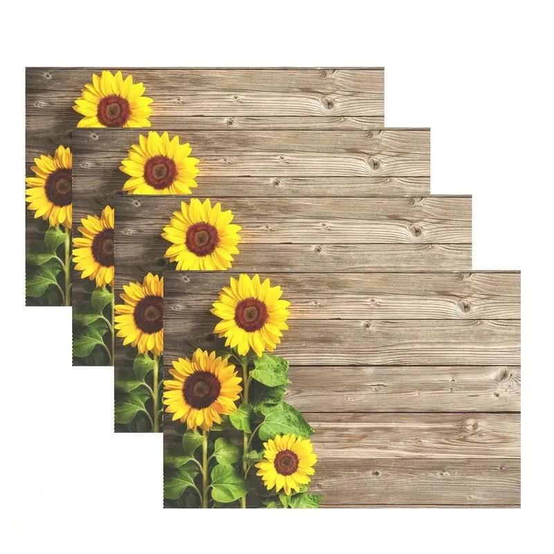 Printed Festival Party Placemats: Stain-Proof, Heat-Resistant Table Decoration
