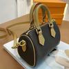 Κλασική Μονογράμ Speedy Crossbody Δερμάτινη Γυναικεία Τσάντα Boston Nano Pillow με Λογότυπο