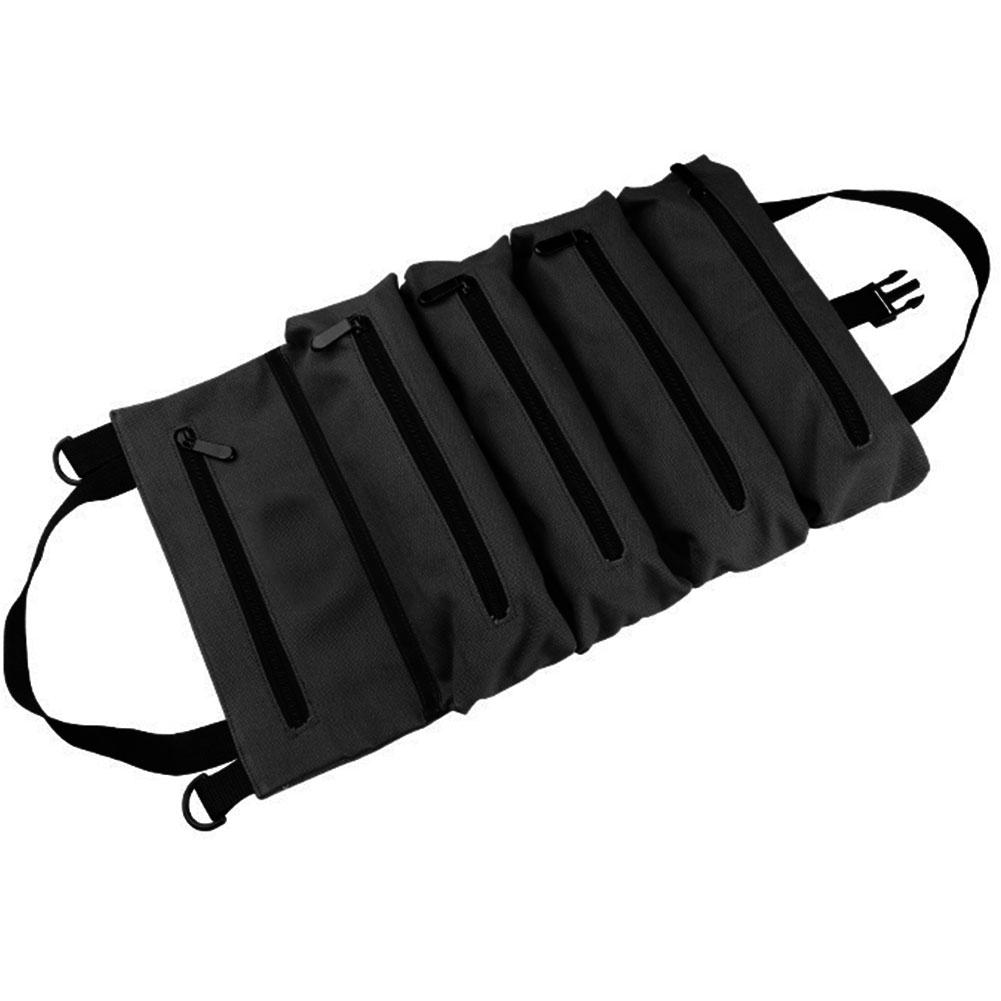 Fishing Tools Canvas Storage Bag Foldable Roll Up Repair Equipment Kit Waterproof Large Capacity