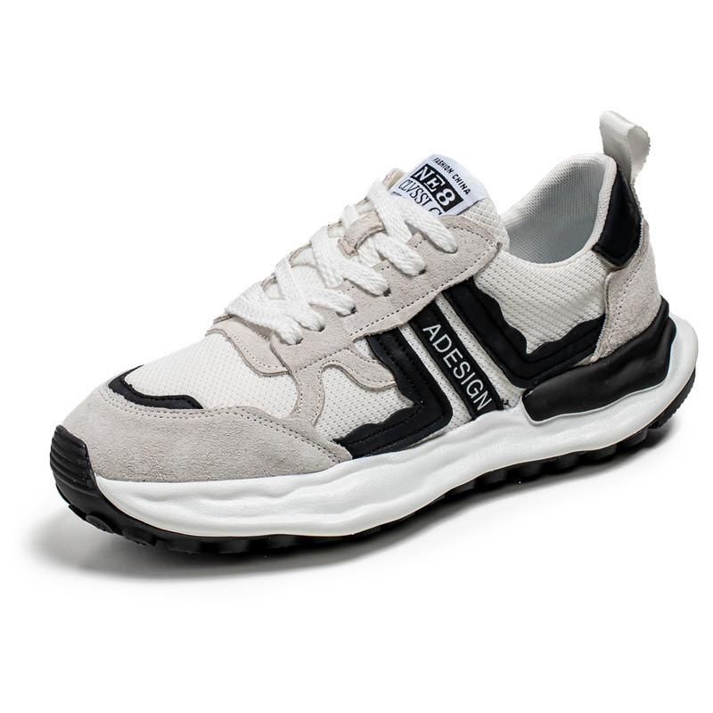 

Мужская обувь летняя дышащая сетчатая спортивная обувь на шнуровке нескользящая износостойкая модная обувь мужская обувь повседневная обувь студенческая обувь для бега 44
