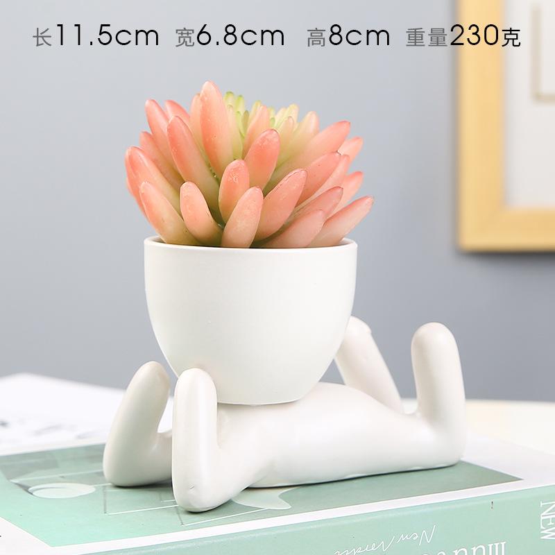 Nordic Succulent Flowerpot Creative Ceramic Ornament Crafts Decor Plant Pot