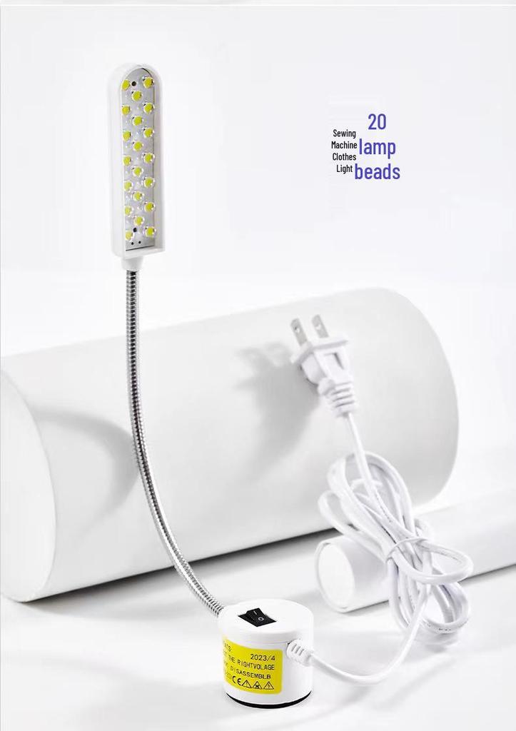 Strong Magnetic LED Sewing Machine and Computer Needle Light with Eye Protection
