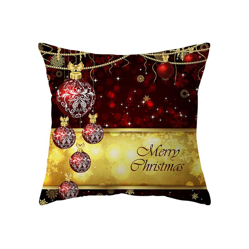 Christmas Tree Christmas Theme Decoration Printing Pattern Cushion Cover Home Living Room Sofa Decoration Pillow Pillow Cover