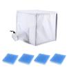 A84E-15 Inch Airbrush Paint Sprays Booth,With Filter& Curtain Portable Sprays Paint Booth Tool For DIY Projects