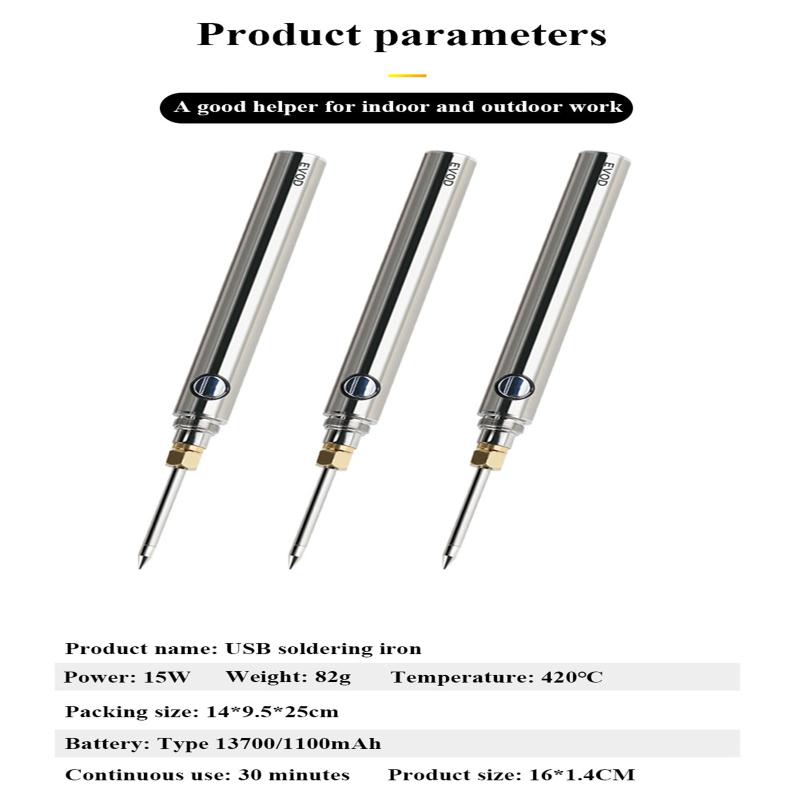 5v 15w Usb Soldering Iron Portable Wireless Fast Charging Microelectronics Repair Welding Tools