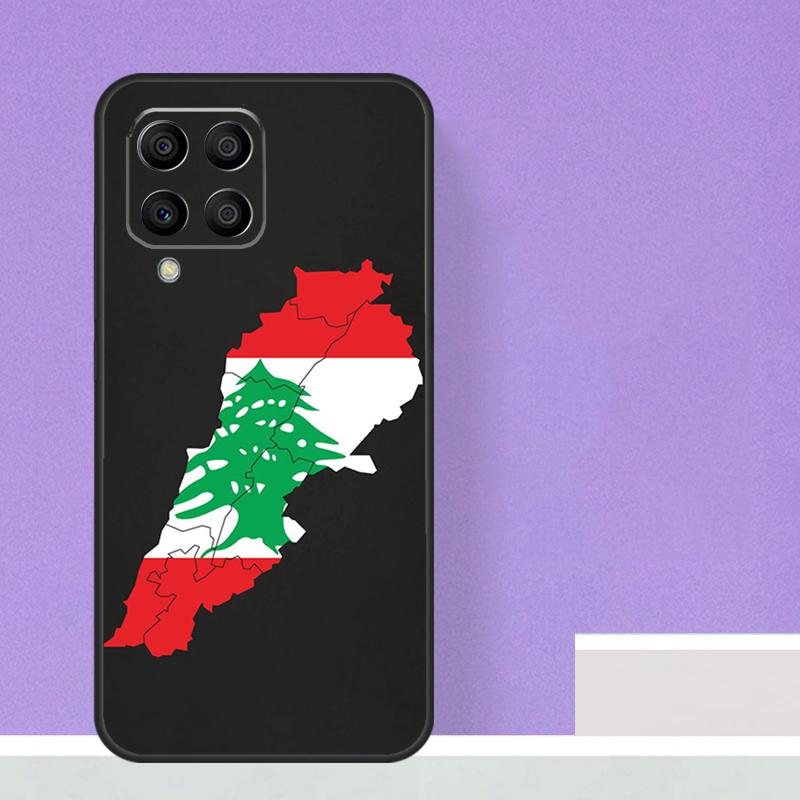 Libanon Flagge Karte Für Samsung Galaxy M13 M33 M53 M12 M32 M52 M14 M34 M54 M20 M51 M21 M30s M31s M15 m55 Fall