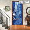 76Style 77/90cm Self-Adhesive Door Stickers Removable Wall Sticker Scenery Wallpaper Stone Stair Murals for Doors Modern Home Decor