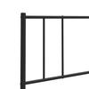 Vidaxl Metalowe Wezgłowie, Czarne, 80 Cm