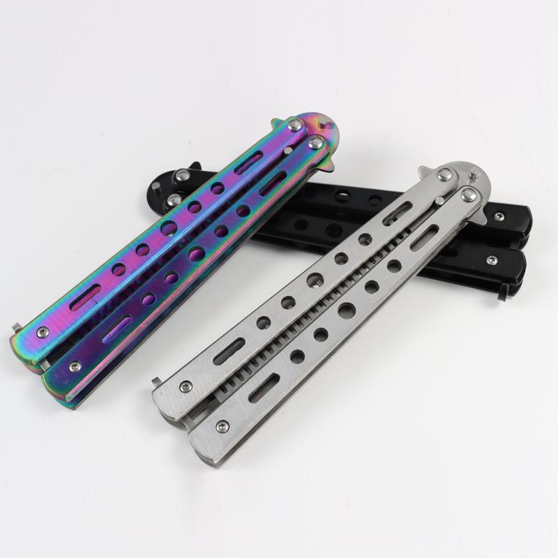 Unsharpened Folding Butterfly Practice Comb for Outdoor Camping
