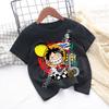 Cartoon Anime One Pieces Tshirt Kids Clothes Boys Absorb Sweat Breathable TShirt Children Girls Tees Summer Teen Clothes