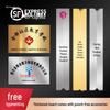 Bronze Medal Custom Door Nameplate - Stainless Steel Plaque