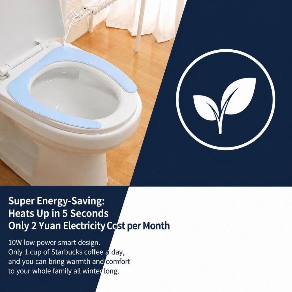 Fast Heating Toilet Seat Warmer Soft Toilet Seat Heated Pad Toilet Seat Heater Bathroom Use