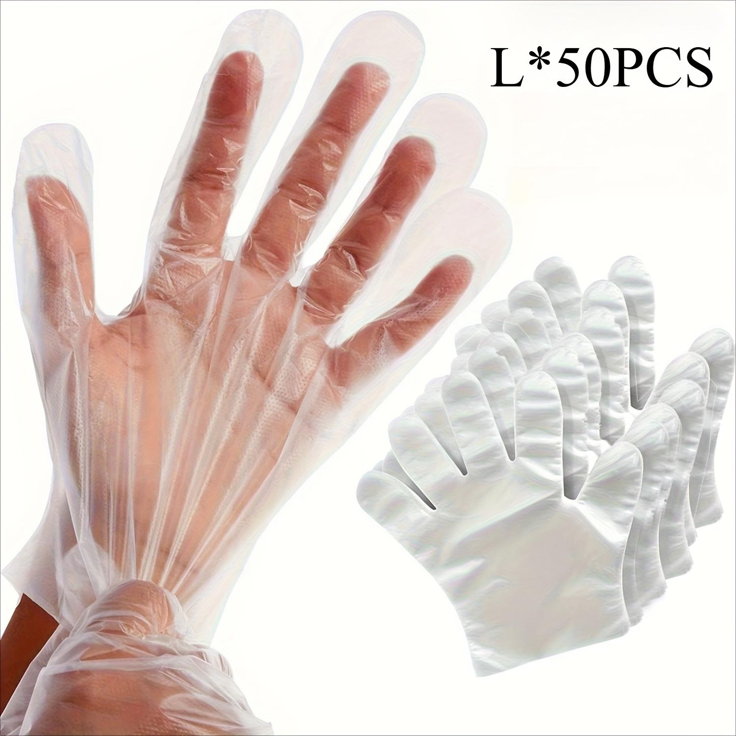 50/100pcs Disposable TPE Gloves, Clear Thickened Gloves, Powder Free Anti-Static, Suitable for Kitchen Cleaning cleaning gloves