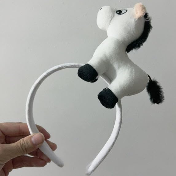 ZHEJIA Horse Horse Animal Hair 2026 Year of the Horse Plush Cute and New Cultural School Photo Unisex Headband, 2-Piece Set, Headband, Headband,