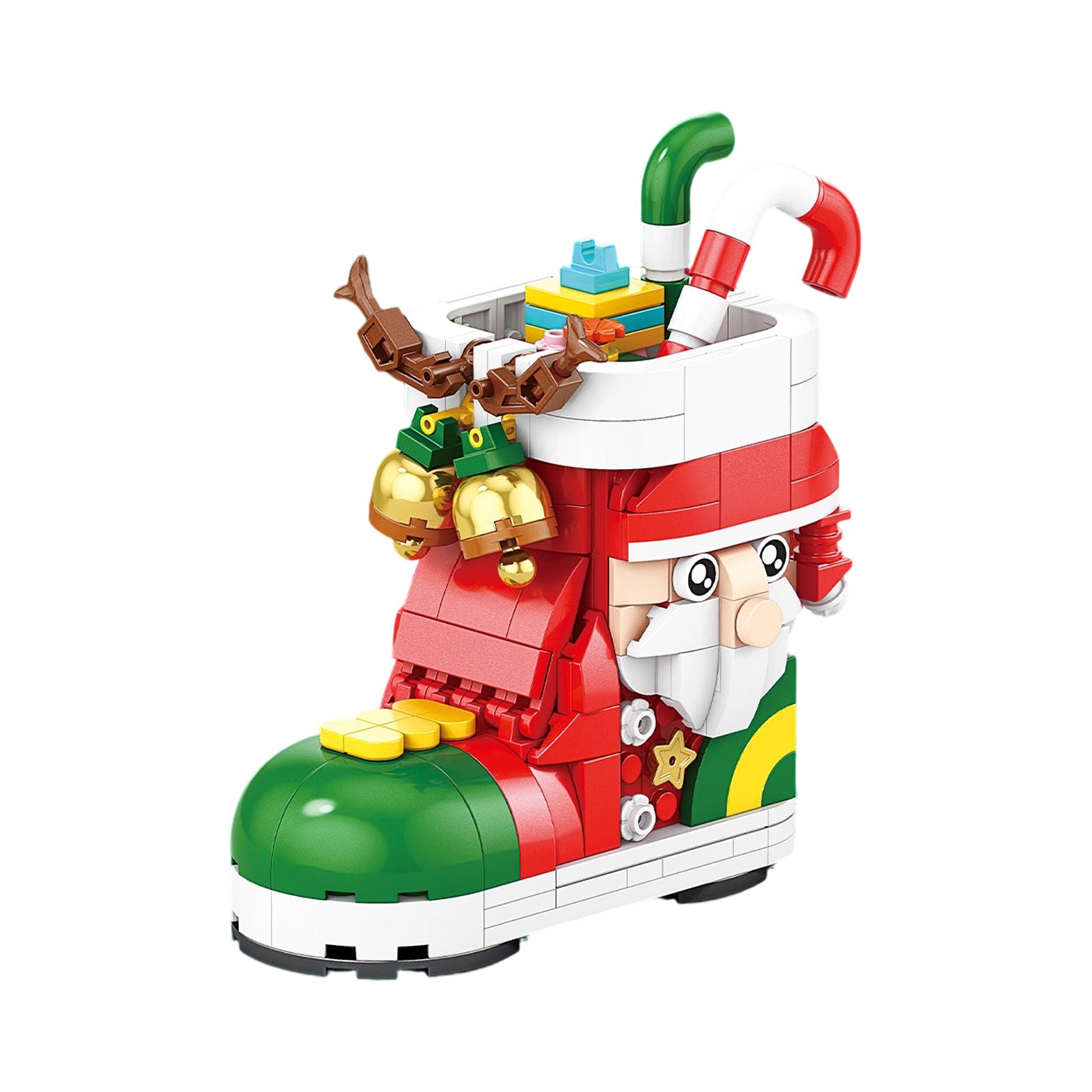 

Рождественские игрушки-конструкторы, Поезд-сани Деда Мороза, Детский подарок One Size