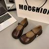 New flat-bottomed Mary Jane small leather shoes women's new spring and summer skirt white gentle single shoes