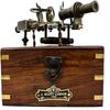 Brass Nautical Sextant  J Scott Replica with Hardwood Box Marine Instrument