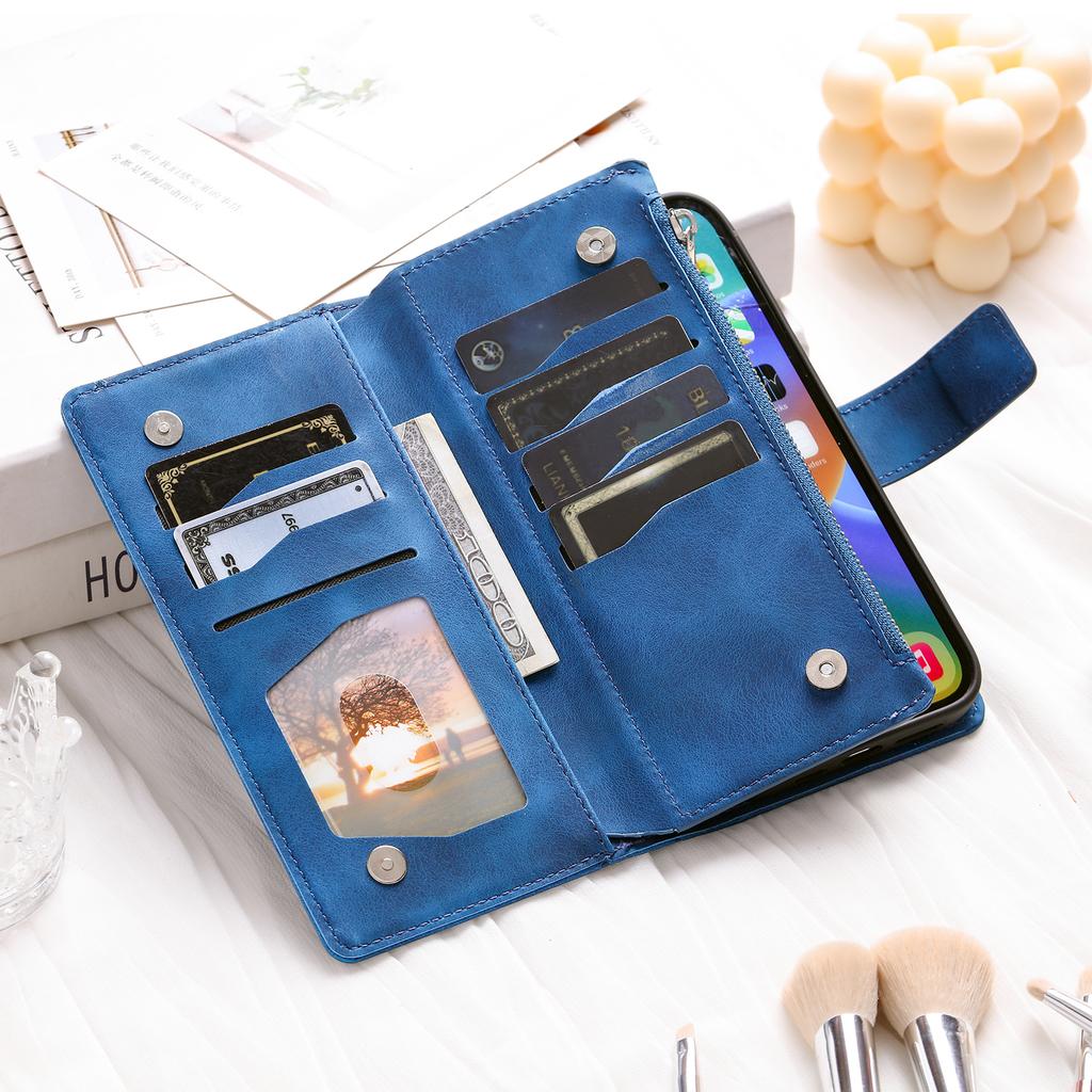 Leather Flip Case For Samsung Galaxy S26 S25 S23 S24 Ultra S22 S21 Plus S20 FE + 20 10 9 Card Wallet Embossing Phone Bag