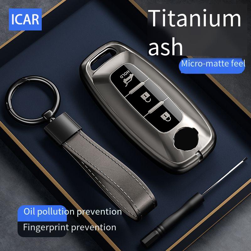 ICAR TPU für Nissan X-trail T33 Kicks Qashqai J12 Juke Teana Altima Ariya 2023 2024 3 4 Tasten Auto Schlüsselhülle Abdeckung Halter Fob Tasche