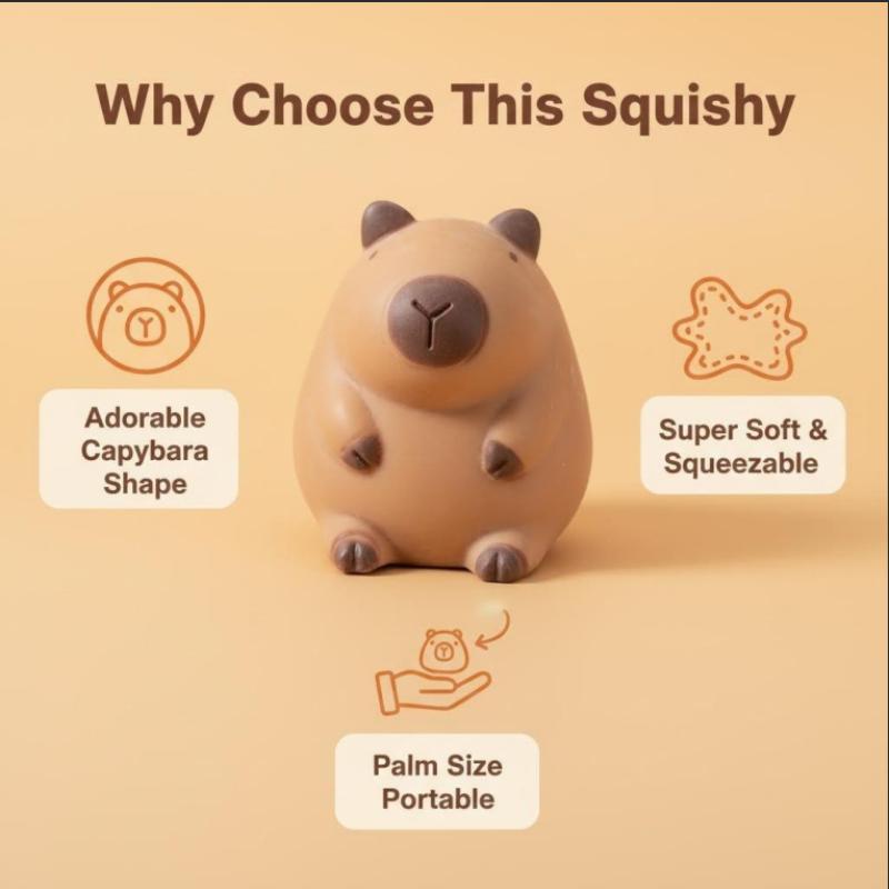 Capybara Langsam Aufgehendes Squishy Kawaii Squishy Fidget Spielzeug Stressabbau Knetspielzeug Für Kinder Erwachsene Geschenk