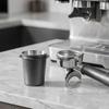 Espresso Powder Catch Cup Food Grade Stainless Steel Portable Coffee Dosing Cup 51mm 58mm Practical Coffee Bar Accessory