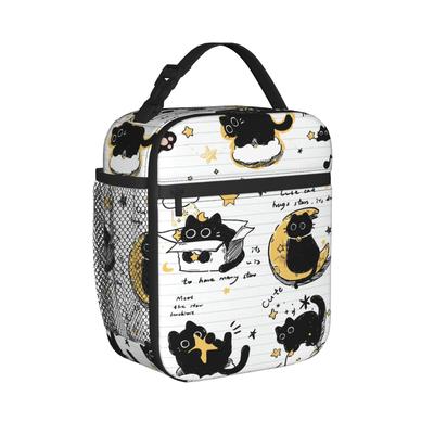 Cat M-mofusands Lunch Bag For Unisex Graphic Design Lunch Box Fashion School Cooler Bag Convenient Waterproof Thermal Lunch Bags
