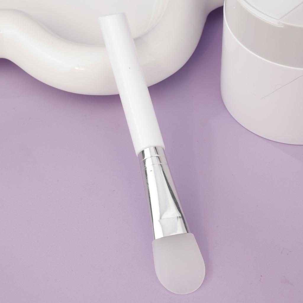 Slant Tail Rod Soft Head Silicone Mask Brush Hydrotherapy Application Mud Film Face Application Silicone Beauty Salon Film Adjustment Brush