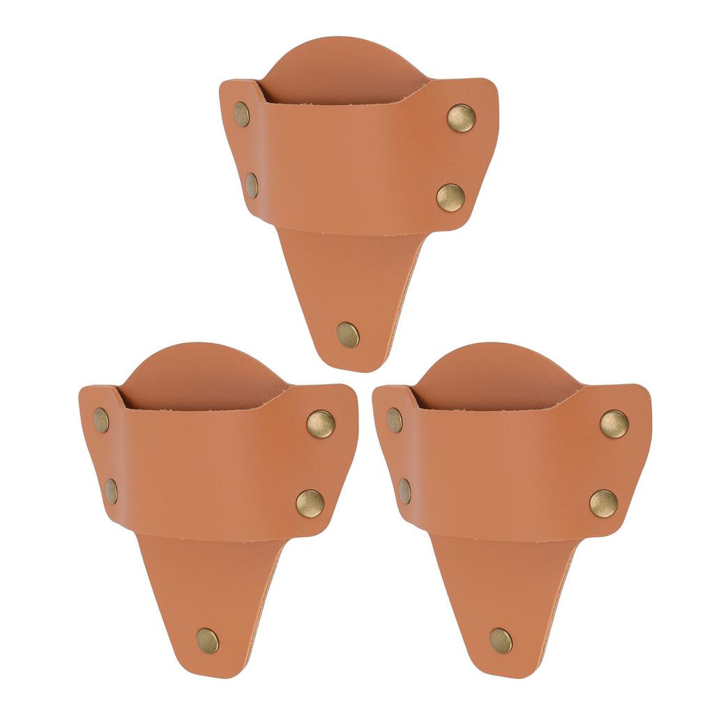 3 Pcs Flashlight   Suitable for   PolyTac 88850 Flashlight PU Leather Belt Holder