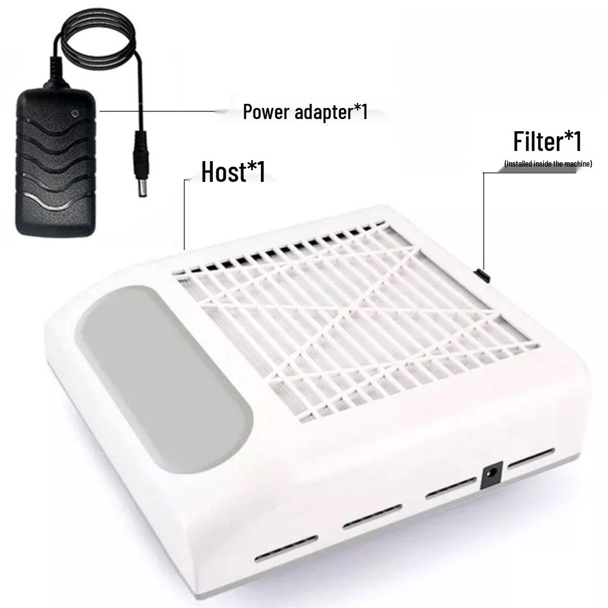 Мощный пылесборник для ногтей с японским фильтром - Пылесос для маникюрного стола