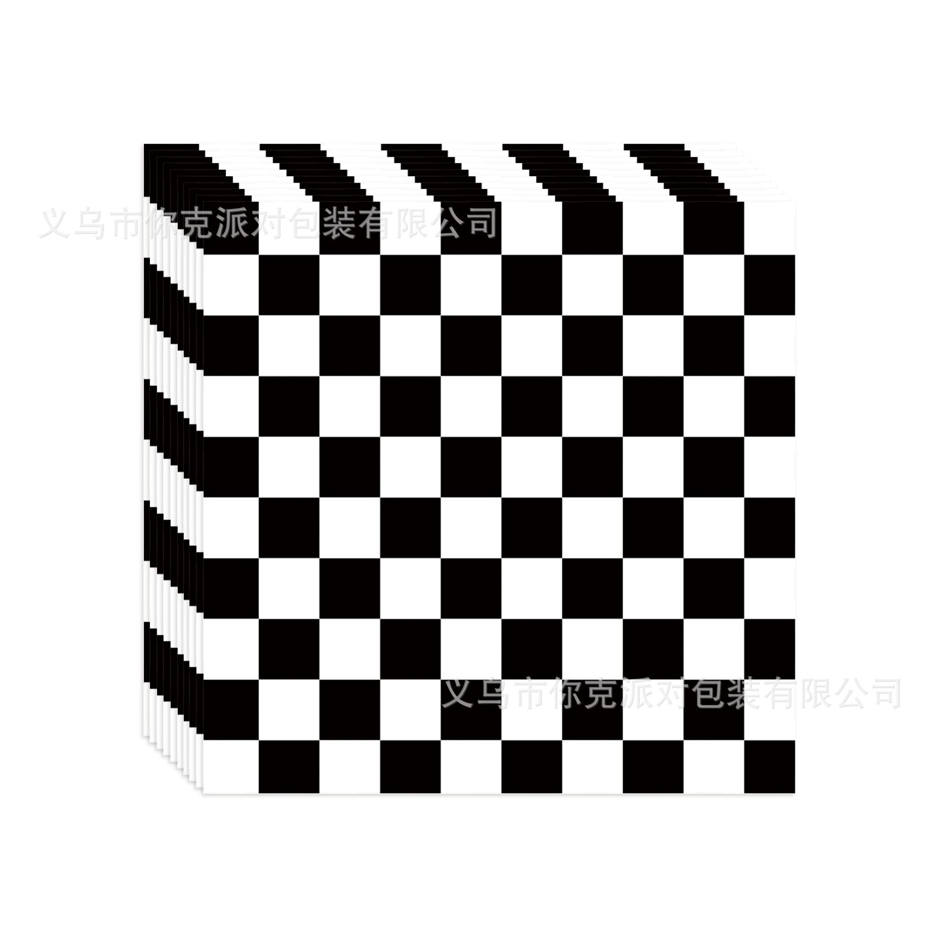 

Black and White Checkered Racing-themed Disposable Paper Plates and Cups for Children s Birthday Parties paper towels 20pcs