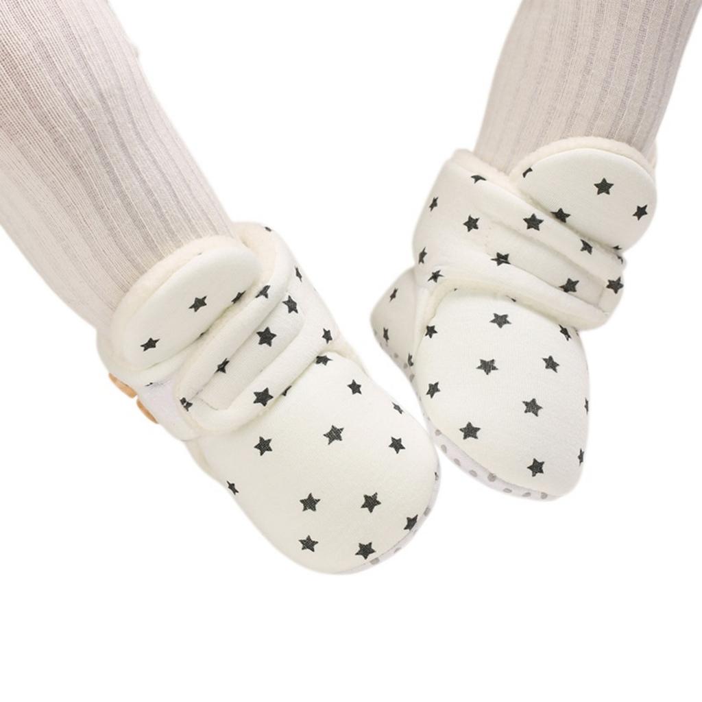 Baby Soft Shoes for Boys Girls 0-12 Months, Warm Casual Infant Shoes