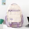 Schoolbag new schoolbag female Korean version ins large capacity middle and high school students backpack contrasting color primary school