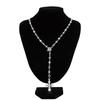 Fashionable Jesus Cross Pendant Necklace Women Neck Jewelry Statement Pendant Necklace Perfect for Daily and Party Wear