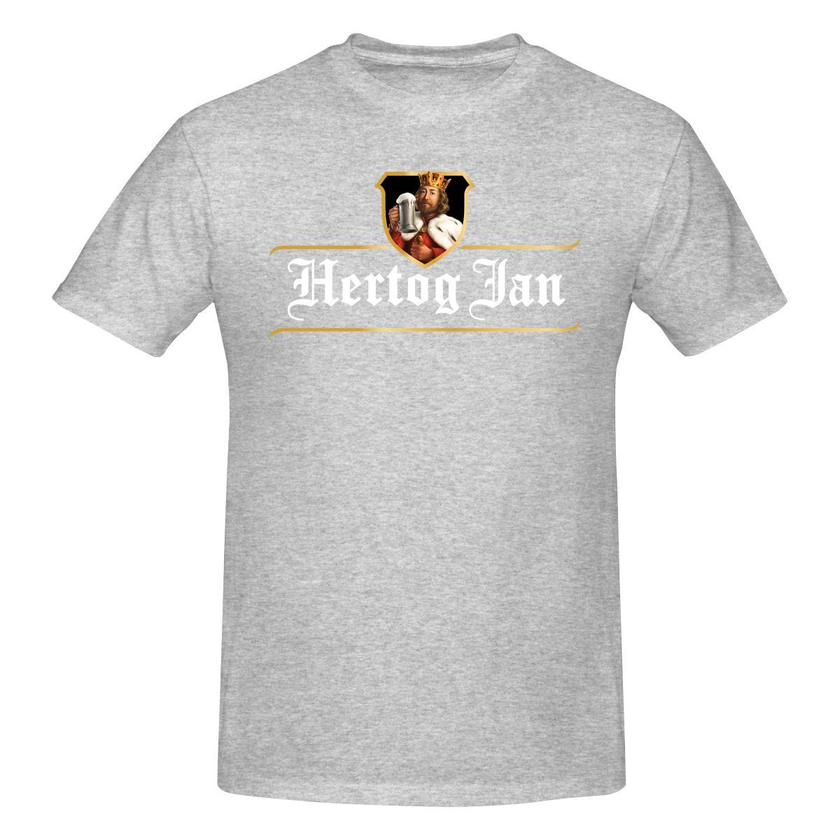 BenberFashion Grappig Hertog Jan 2 Heren T-shirt Bedrukte Tops Zijn Losvallend en Slim Fit Dames T-shirts Grafische T-shirts Vintage T-shirt XL