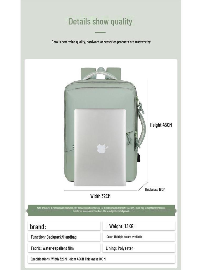 Large Capacity Multi-Layer Travel Backpack for Laptops and Students