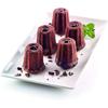 Red 18-Cavity Non-Stick Silicone Mini Canelé Mold Ice Cube Tray Cake Pan DIY Cookie Chocolate Mousse Pudding Mold Baking Tool