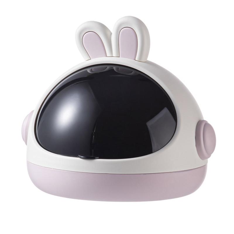

Desktop Rabbit Storage Box Desk Organizer Bin Cute Student Girls Hair Accessories Stationary Storage Kawaii Storage Rack