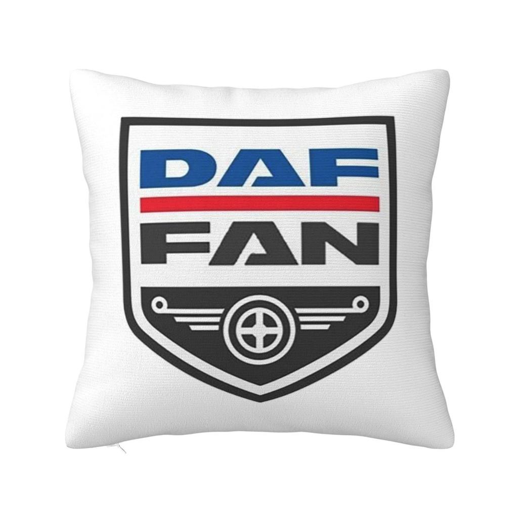 Daf Truck Logo Klasického Auta 11 Čtvercový Povlak na Polštář Potah na Polštář Povlak na Polštář Dekorační Polštář pro Domov Ložnici Auto