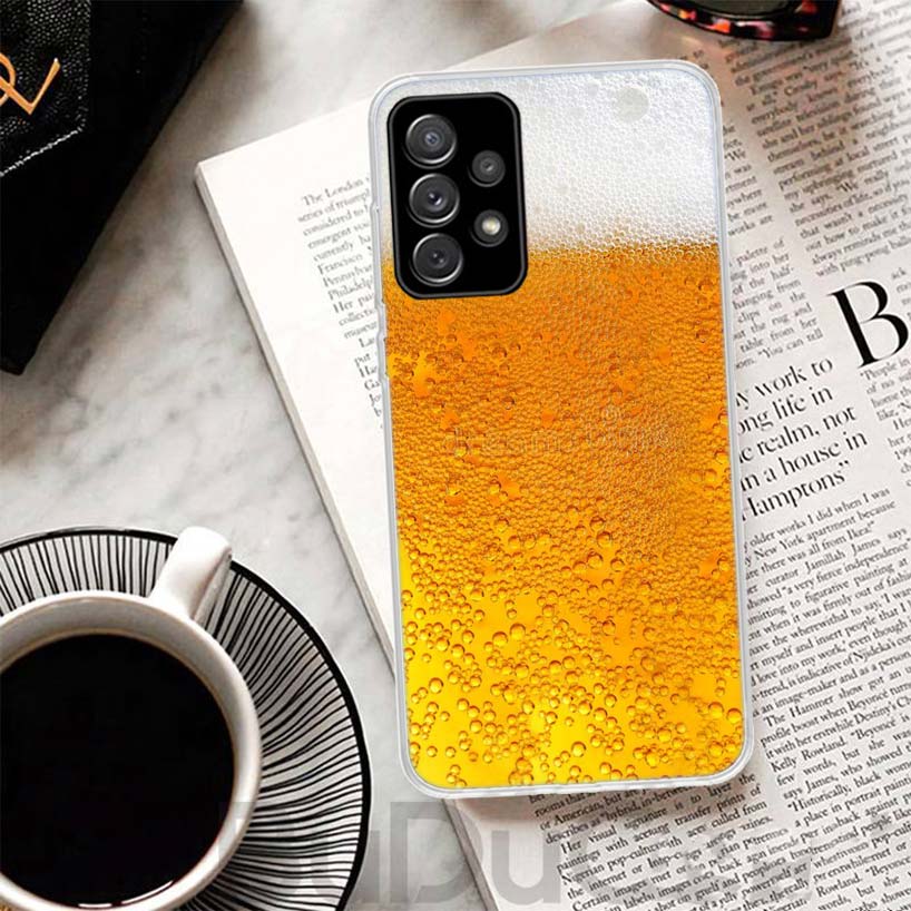World Beers Alcohol Summer Bubble Cover For Samsung Galaxy A51 A50 A71 A70 Phone Case A21S A31 A41 A10 A20E A30 A40 A01 A11 A6 A