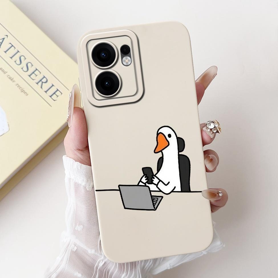 Für Oppo Reno 13F 4G CPH2701 5G CPH2699 Handyhülle Für Oppo Reno 13F Hülle Stoßfest Luxus Niedliche Katze Panda Mode Blumen Liebe