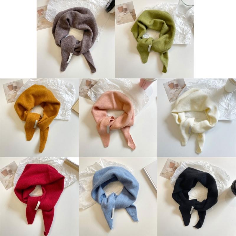 Multiple Functional Winter Scarf For Women Soft Weave Trilateral Plan Thin Fashion Addition For Cold Weather