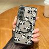 Cute Panda Pattern Magnetic Phone Case For Samsung Galaxy A37 A17 A56 A36 A55 A35 A26 A16 A25 A15 A54 A14 A34 Acrylic Back Cover