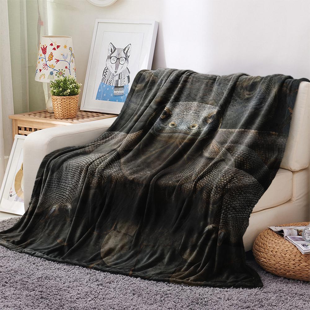1 Pezzo Coperta in Flanella con Stampa Cartone Animato, Alta Qualità Confortevole per Tutte le Stagioni, Decorazione per la Casa, Calore e Comfort, Perfetta per Regalo di Natale Compleanno