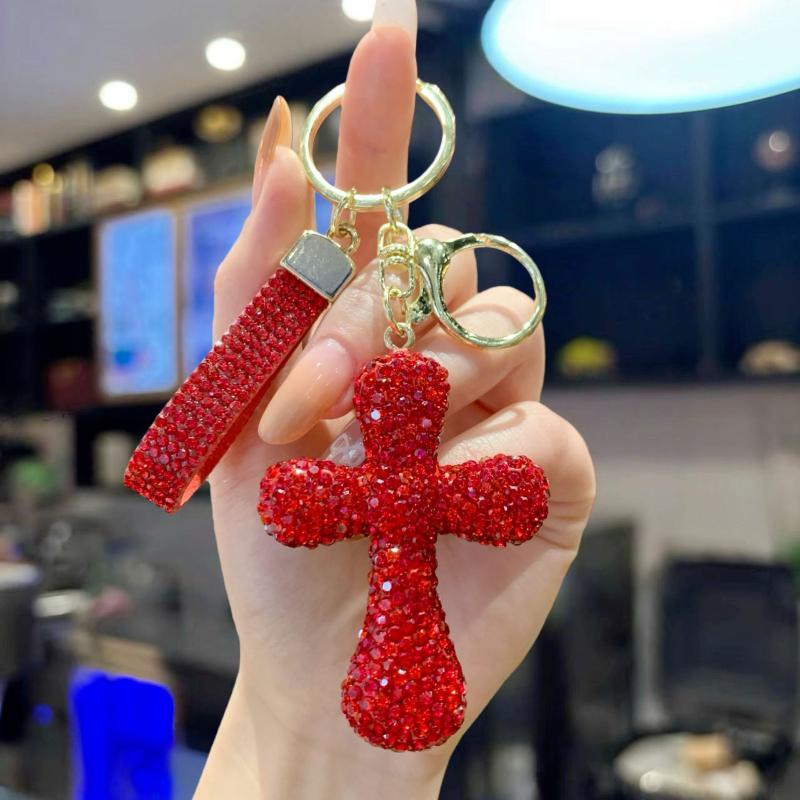 Able, Diamond-Encrusted Crosses, Keychains, Creative Bags, Pendants, Personalized Car Accessories, Gifts