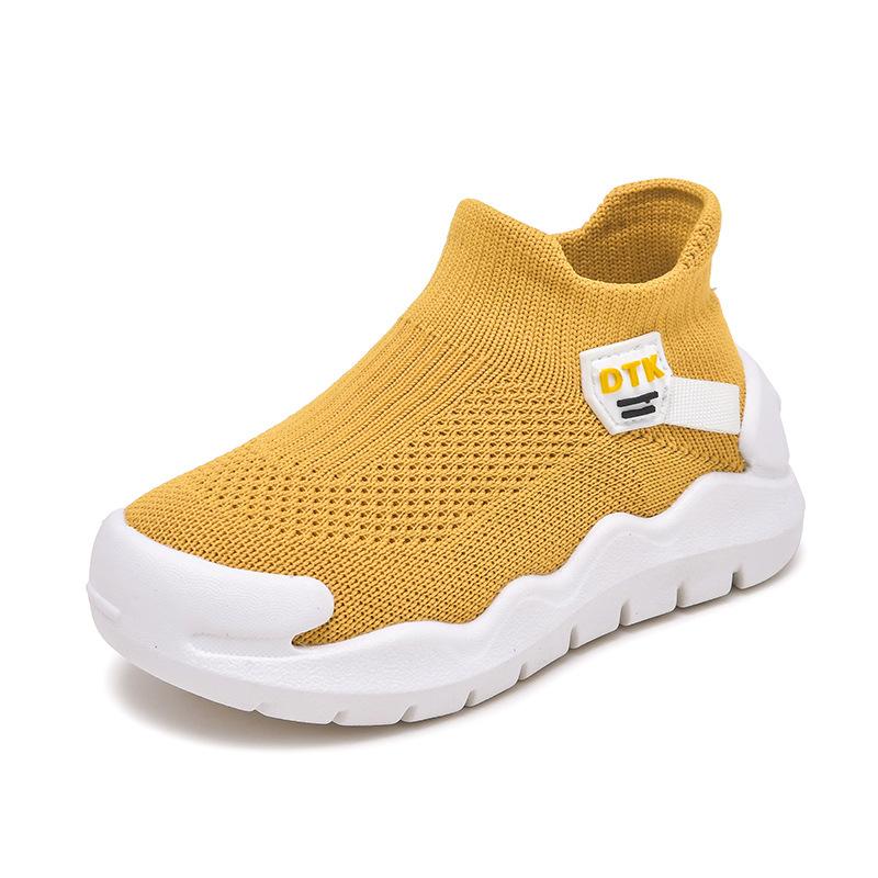 Children'S Socks Shoes Newest Spring And Autumn Breathable Boys And Girls Onestep Knitted Sneakers