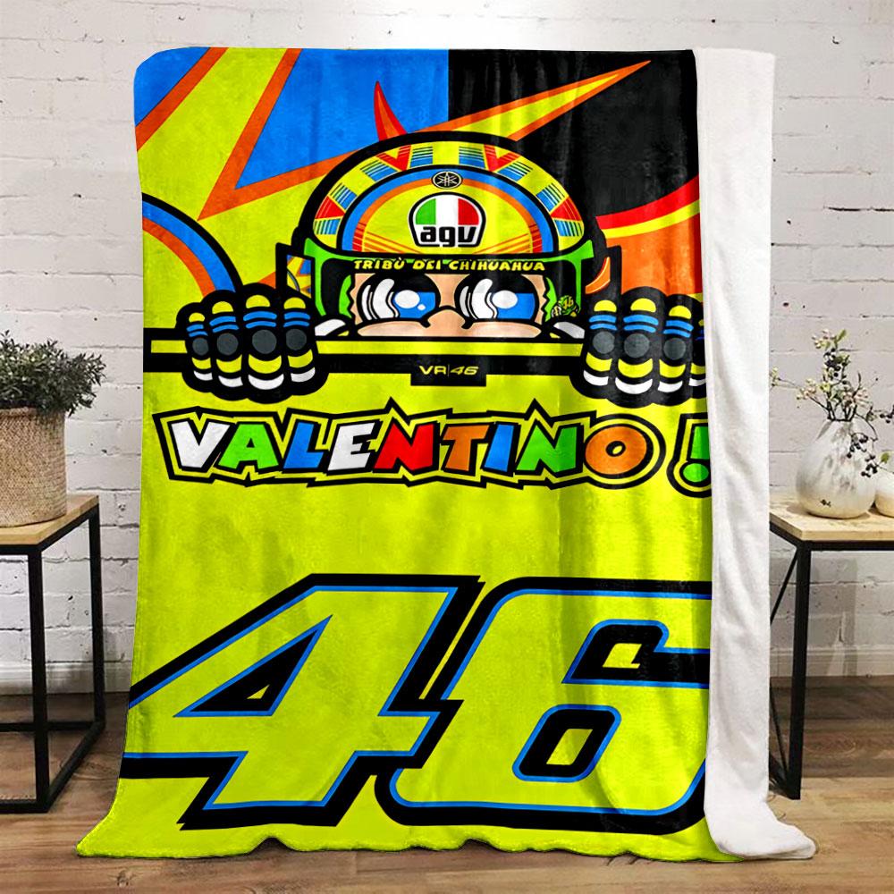Colorful Racing Helmet Design Blanket for all seasons blanket lunch break throw gift