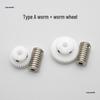 0.8 Module White POM Worm Wheel Gear: Nylon Turbine Worm Gear in Sizes 20-60