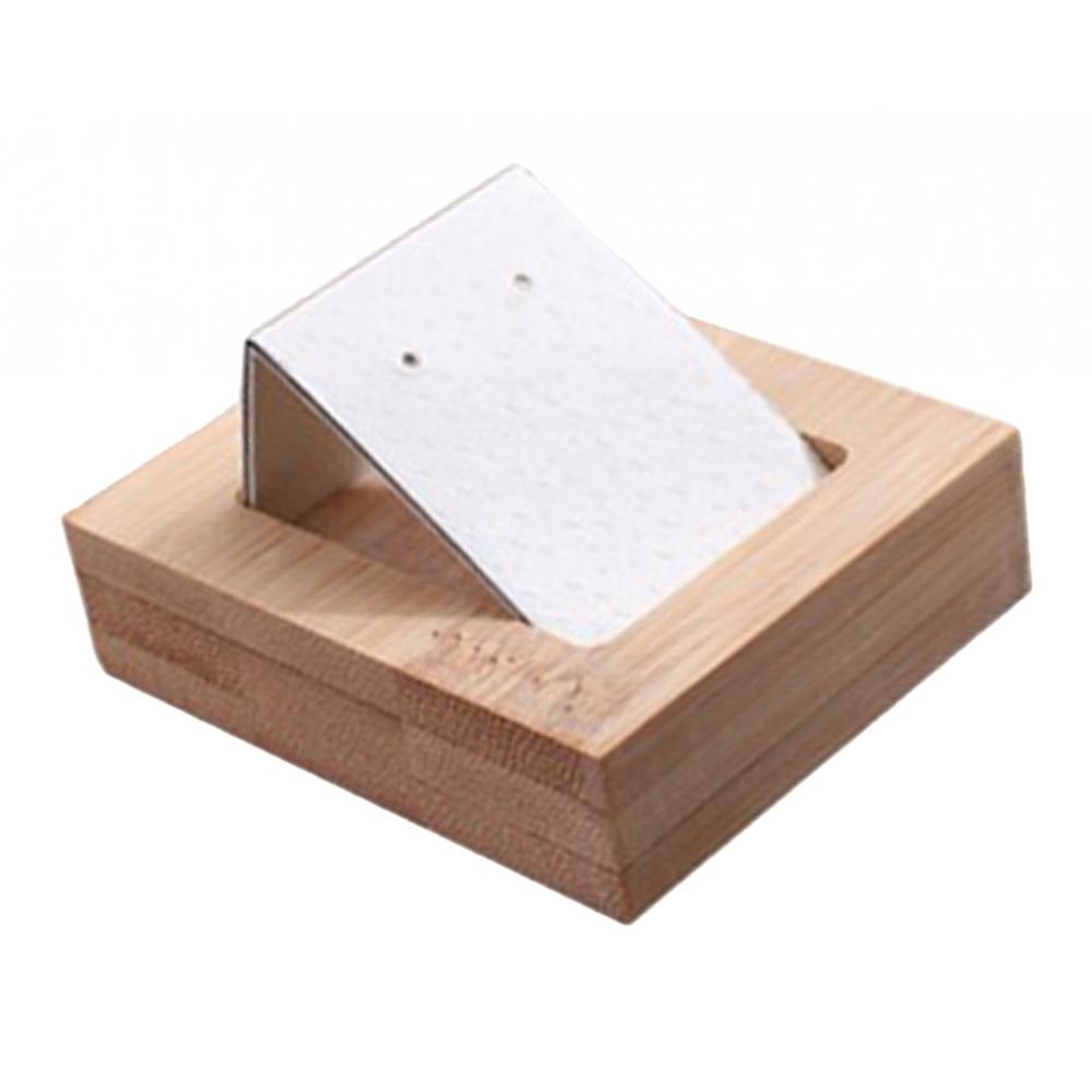 1 Pair Earring Card Holder with Tray for Jewelry Accessory Display  Black